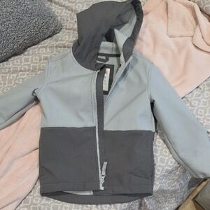 Cat & Jack Two-Tone Gray Hooded Jacket